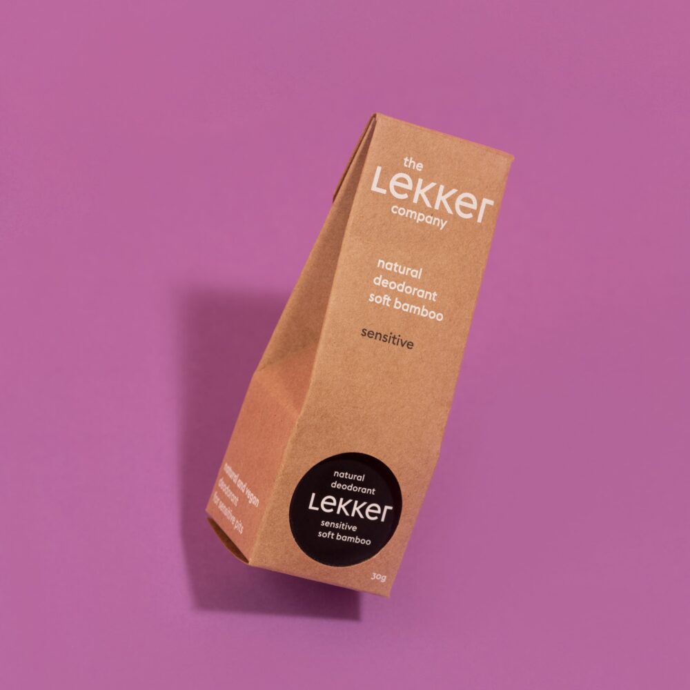 The LEKKER company, deodorant, sensitiv bambus i emballage